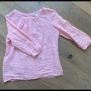 Boden pink linen top